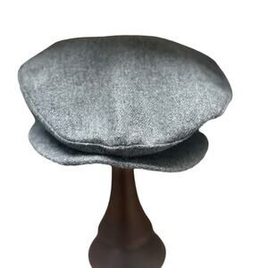 Country Gentleman Wool Newsboy Flat Cap Mens Gray Vintage